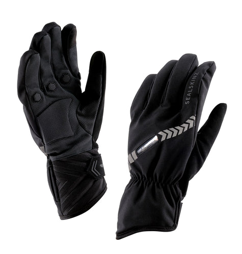 Waterproof All Weather Halo LED Cycling Gloves Black by Sealskinz