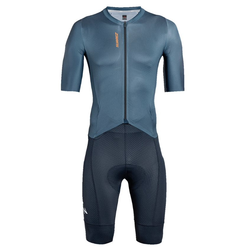 HardLite Mens Pro Cycling Road Skinsuit in Anthracite by Suarez