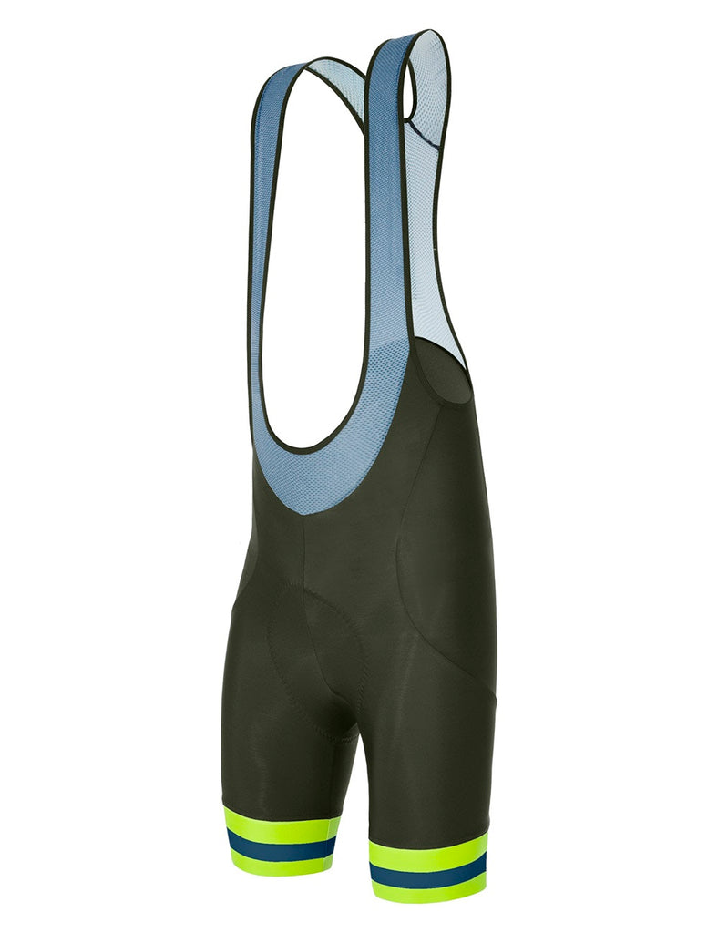 Karma Kinetic Mens Cycling Bib Shorts - in Military Green by Santini | Cento Cycling