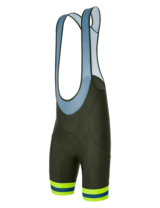 Karma Kinetic Mens Cycling Bib Shorts - in Military Green by Santini | Cento Cycling