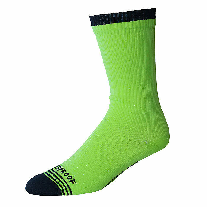 2019/20 Crosspoint Waterproof Crew Socks Neon Yellow Showers Pass | Cento Cycling