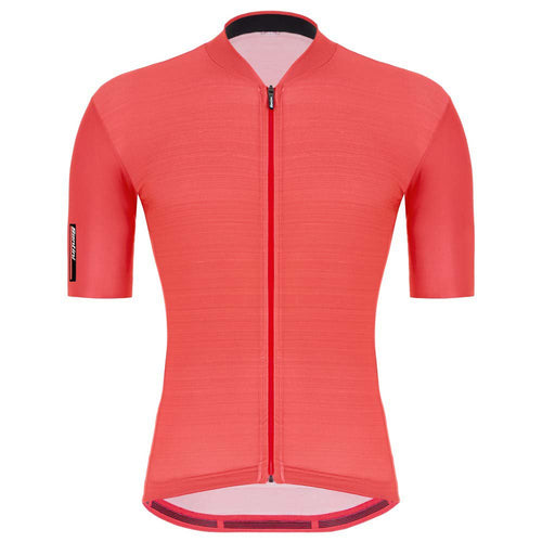 Santini Men's Colore Short Sleeve Jersey - Granatina Pink | Cento Cycling