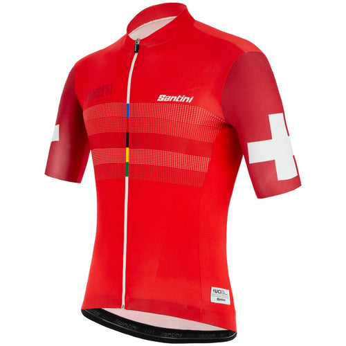 UCI Collection 'Cowboy Suisse' Short Sleeve Mens Jersey by Santini