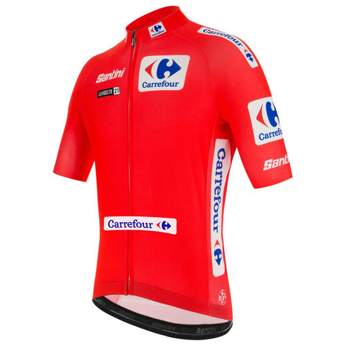 2021 La Vuelta Red Leader's Jersey Made in Italy by Santini | Cento Cycling