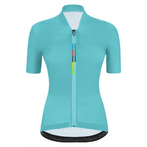 Santini Scia UCI World Champion Women's Short Sleeve Cycling Jersey in Blue | Cento Cycling